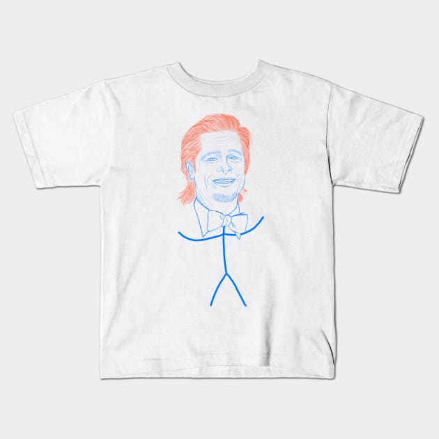 Brad Freaking Pitt Kids T-Shirt by Culletti